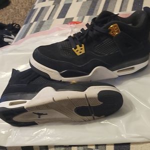 Air Jordan 4 Royalty Black and Gold